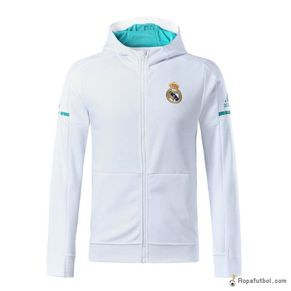 Sudaderas Con Capucha Real Madrid 2017/18 Blanco Verde